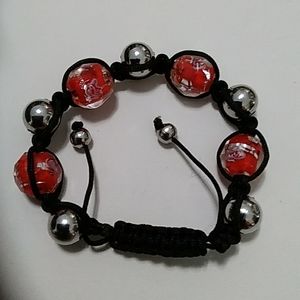 3/$50💎 Art Glass Shamballa Bracelet